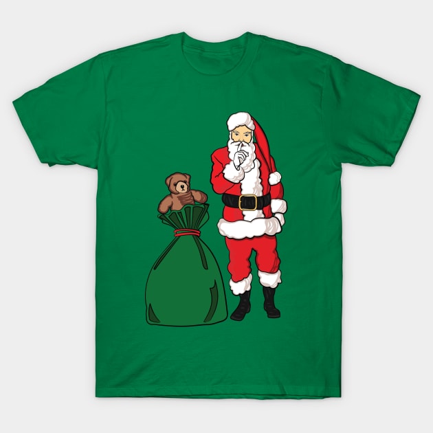 Christmas Santa Claus T-Shirt T-Shirt by evisionarts